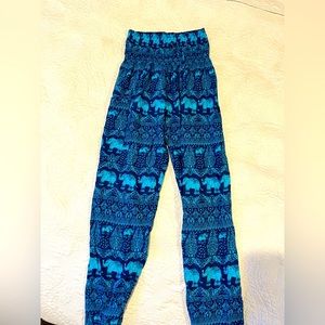 Thailand joggers with elephants